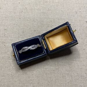 💛 925 CZ Twist Wedding Band